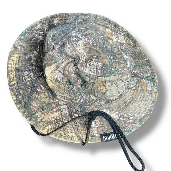 Redhead Camo Bucket Hat Boonie Medium/Large Chin Strap Hike Fish Hunt Outdoor - Picture 6 of 14